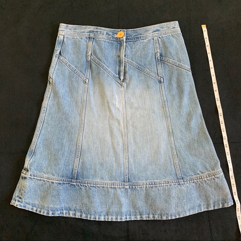 Marc Jacobs Blue Denim A-Line Skirt Size 8 - Picture 4 of 5